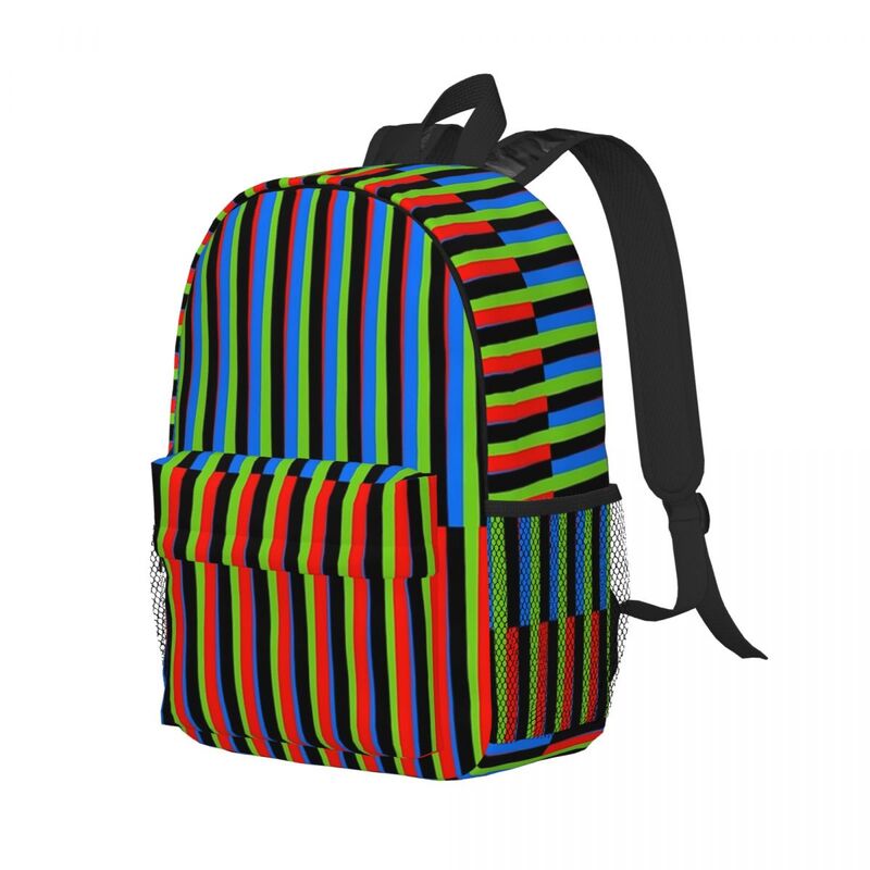 Bolsa de ombro mochila para laptop para meninos e meninas, mochilas peruanas Cruz Diez, mochilas escolares para estudantes, bolsa de moda