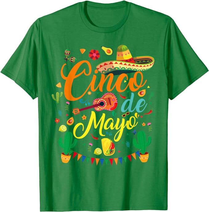FiC. C. Cinco De Mayo-T-shirt de fête mexicaine drôle pour hommes et femmes, vêtements de festival du Mexique, t-shirt graphique mignon, mode