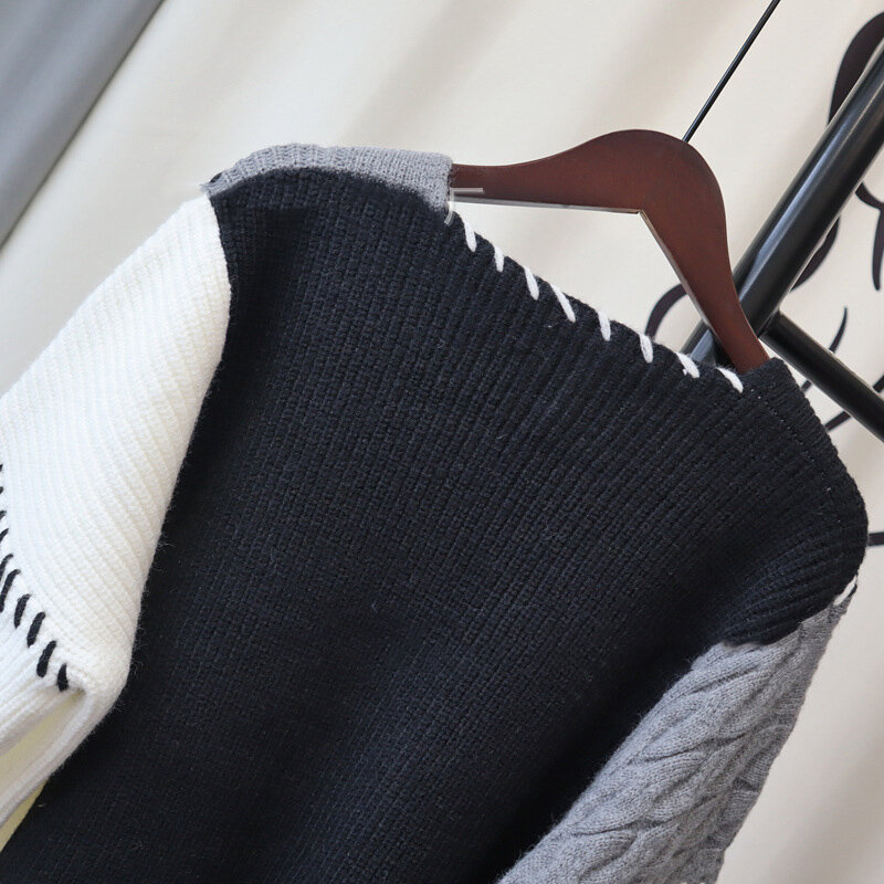 Вязаный кардиган WAYOFLOVE с асимметричным дизайном, свитера, Женский плотный теплый осенне-зимний свитер, однобортный кардиган для женщин