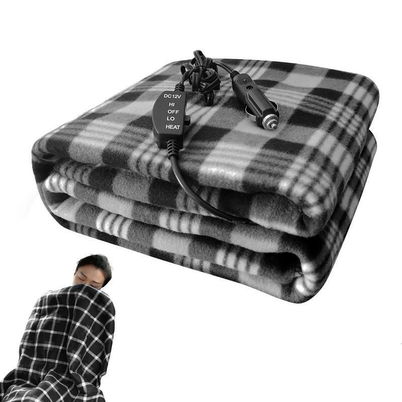 Machine Washable Lighter Heated Blanket For RV Truck Camping Portable Vehicle Heated Outdoor Travel Heated Blanket for RV, Truck