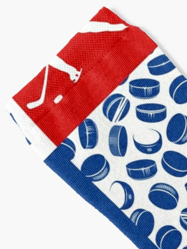Calcetines antideslizantes de Hockey sobre hielo para hombre y mujer, medias florales para deportes y ocio, regalo para dormir