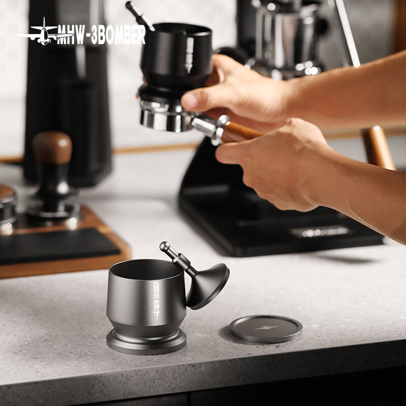 Pengocok buta untuk 51-54/58 Portafilter kopi dosis cangkir penyaring Espresso corong Hopper Cafe Bar Counter alat Barista rumah