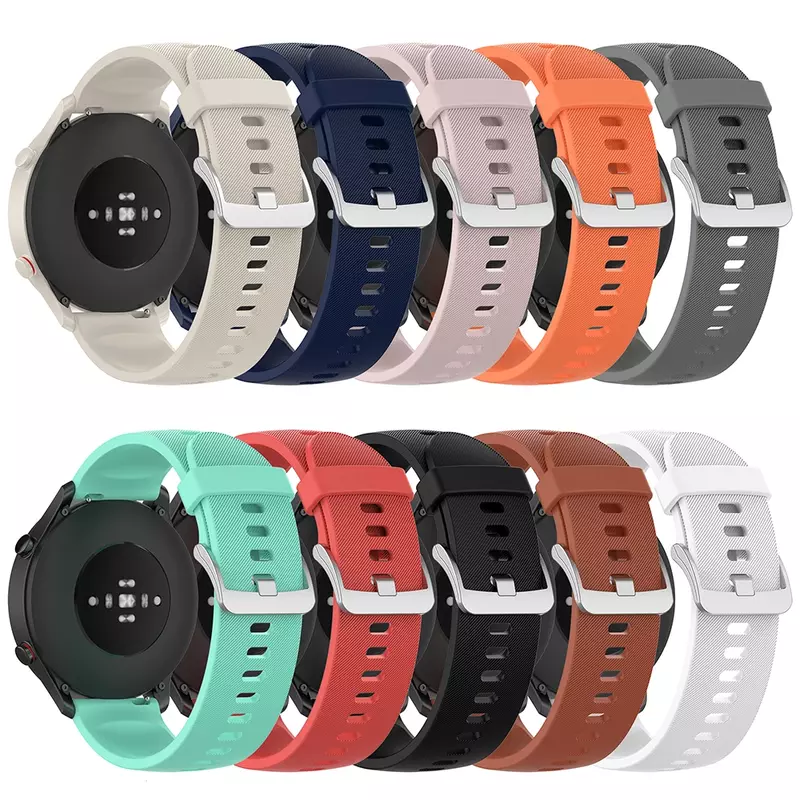 Siliconen Band Voor Yamay Sw022/Imilab Kw66 Smart Watch Band Voor Xiaomi Horloge Kleur Sport Kleur 2