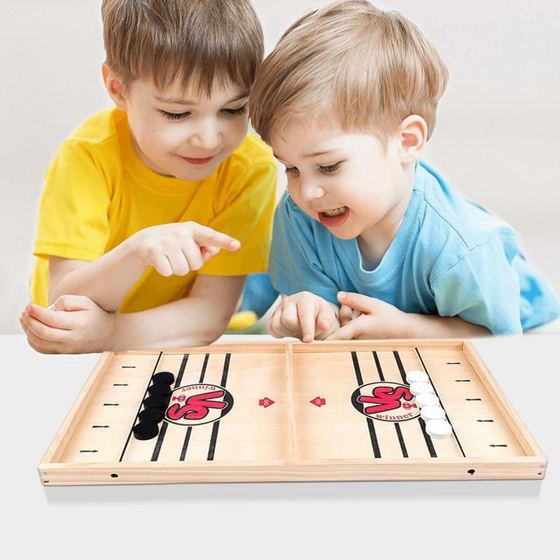 Fast Sling Puck Game Tabletop Slingshot Hockey Game Table Top Hockey Game Football Slingshot Game Family Board Game Football