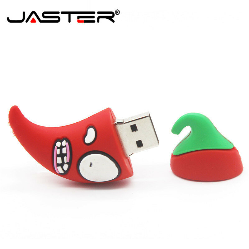 JASTER Strawberry Model USB 2.0 Flash Drives 64GB 32GB U disk pendrive 16GB 8GB frutta verdura Memory stick regali per bambini