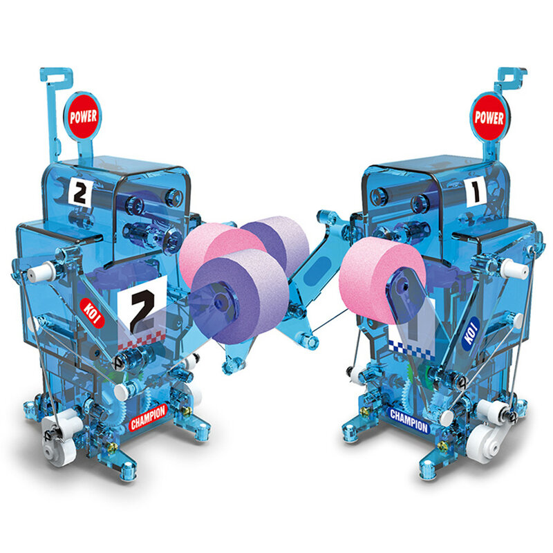Figuras de Robot electrónico automontables, Kit educativo de juguetes de Control remoto para fiesta de boxeo, de 5 a 7 años