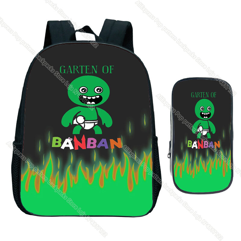 2 buah tas ransel Garten Of BanBan tas TK anak-anak bayi Fashion tas sekolah anak-anak perempuan populer tas kartun balita