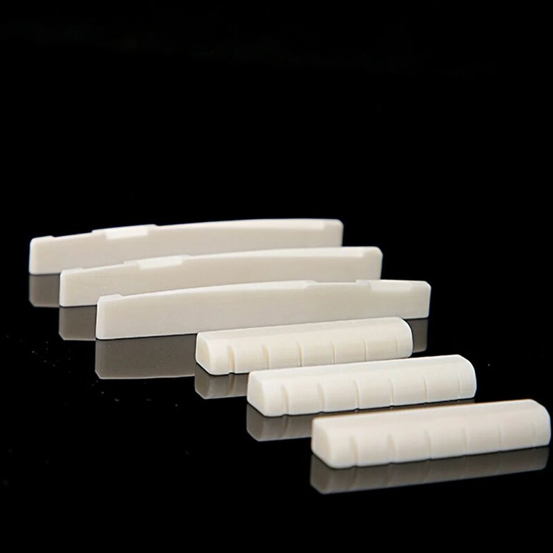 2PCS Acoustic Guitar Saddle Bone Blank Stringed Replacement Accessory