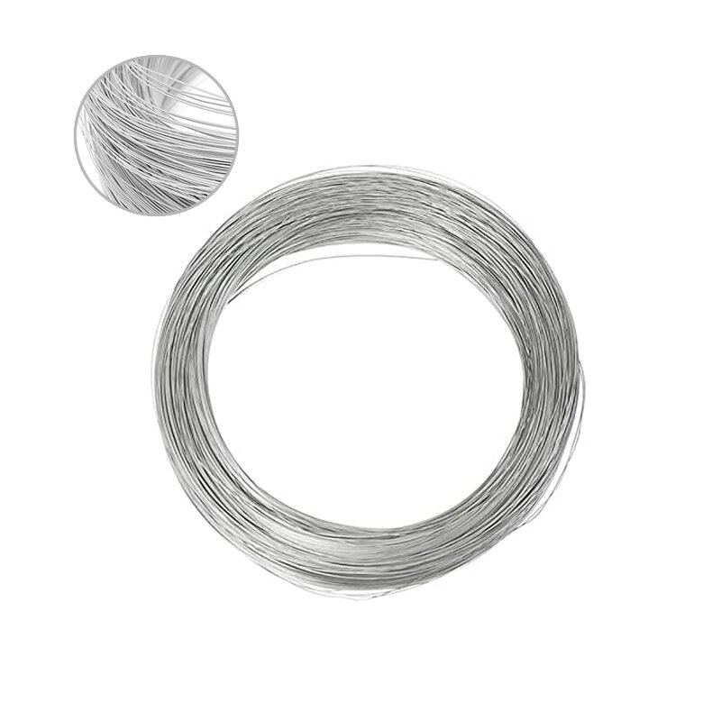 Alambre de acero inoxidable de 1m-100m, alambre duro/suave, cable de amarre de una sola hebra, diámetro de 0,02/0,3/0,4/0,5/0,6/1-3mm