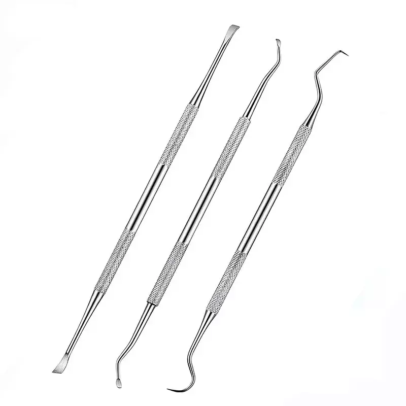 3Pcs Pet Dog Tooth Cleaner Tooth Scaler and Scraper Stainless Double Headed Tarter Remover Scraper Pet Teeth Dog Cleaning Tools