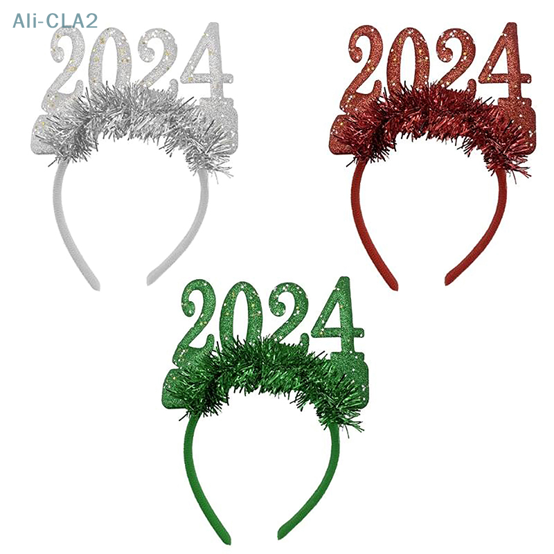 Glitter Star Lantejoula Headband para adultos e crianças, aro de cabelo, adereços de festa, traje, presente, feliz ano novo, 2024