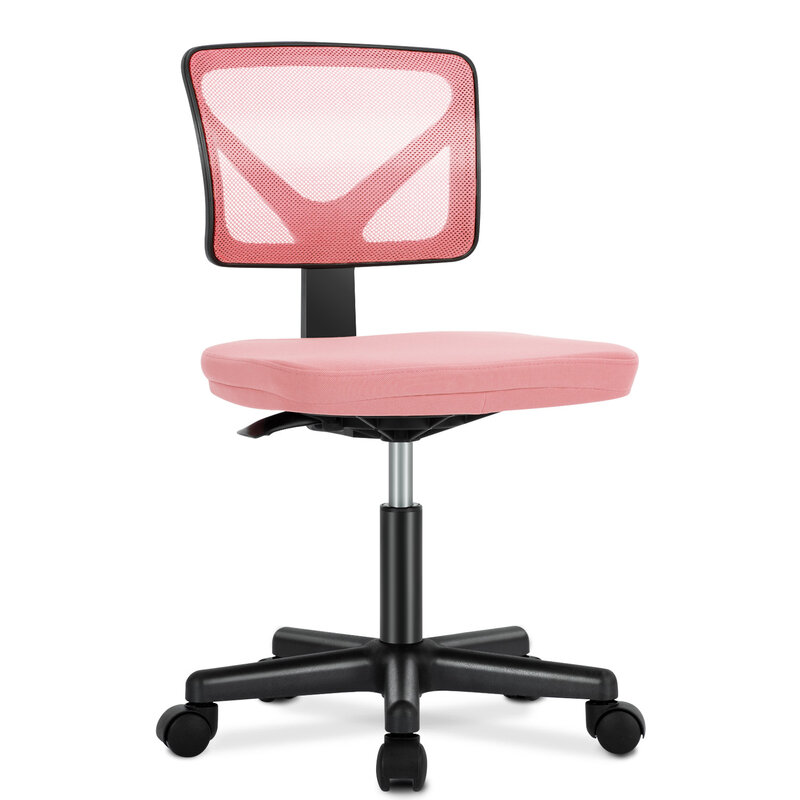 Sedia da scrivania senza braccioli sweettricky piccola sedia da ufficio per la casa con scrivania di supporto lombare
