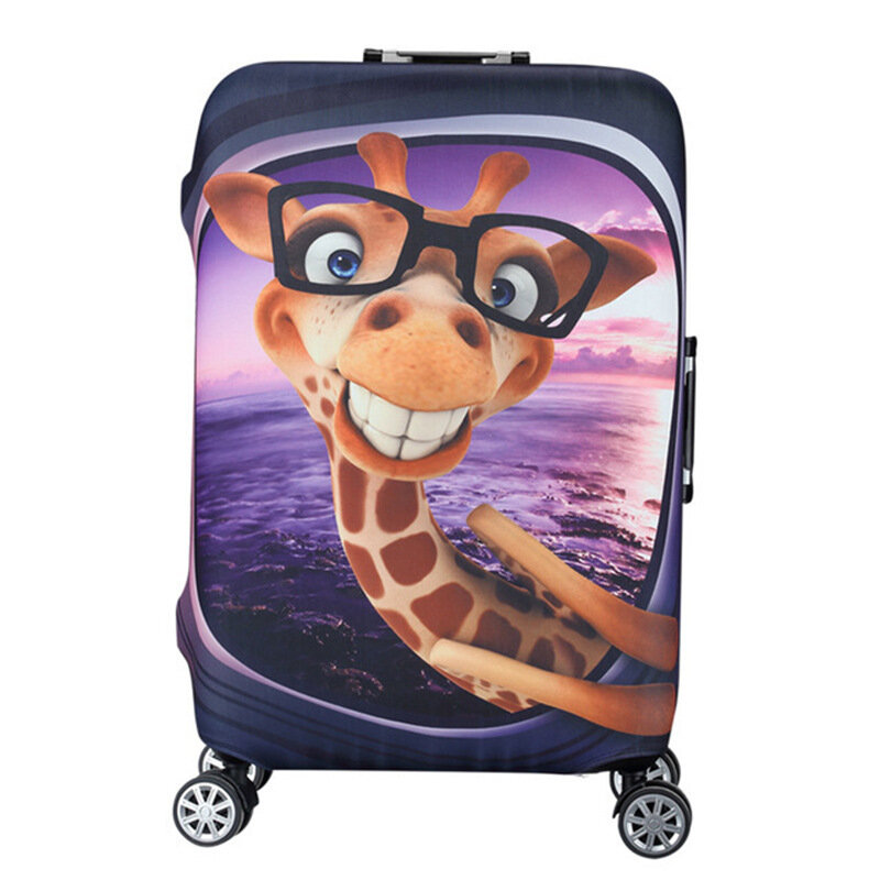 Pokrowiec ochronny na walizkę walizka podróżna grubsze akcesoria podróżne elastyczny bagaż osłona przeciwpyłowa zastosuj do walizki 18 ''-32''
