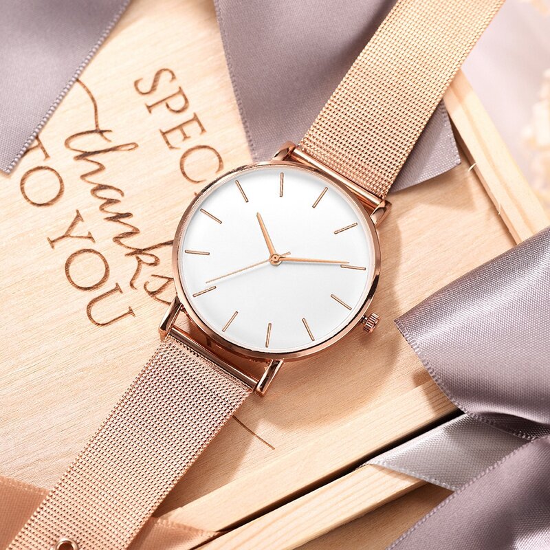 Fashion Vrouwen Horloges Luxe Rose Gold Horloge Dames Quartz Horloge Armband Set Reloj Mujer Relogio Feminino Zegarek Damsk