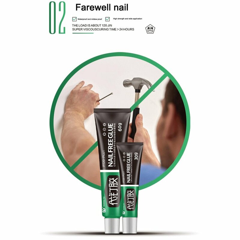 Universal All-purpose Glue Quick Drying Glue Strong Adhesive Sealant Fixing Glue Nail Free Adhesive For Glass Metal Ceramic