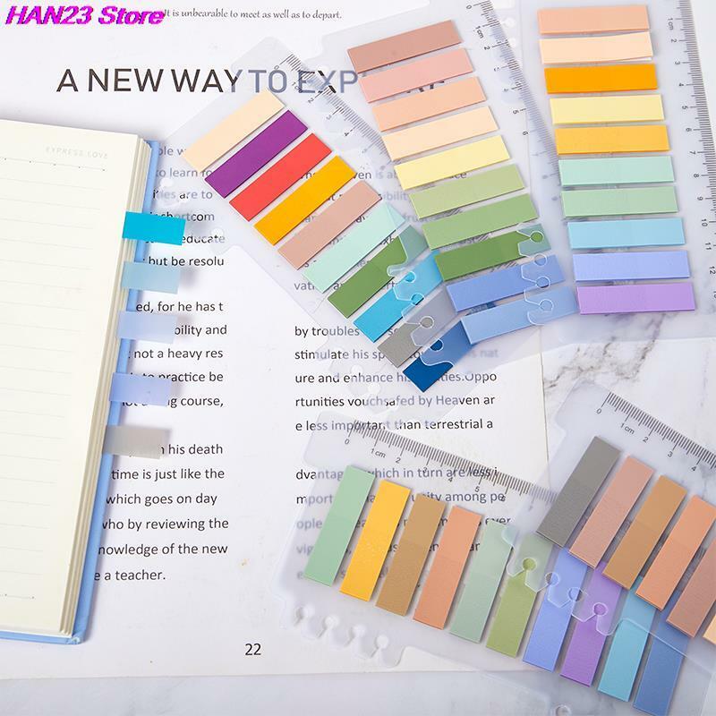 Tabs índice colorido Bookmark, Marcadores de página, Sticky Notes, Notepad, Papelaria Kawaii, Material escolar e de escritório, 60 folhas, 200 folhas