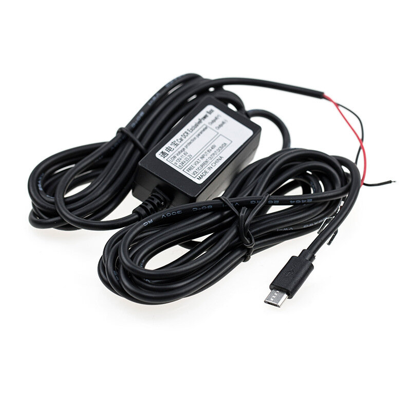 Car Charger DC Converter Module Adapter 12V 24V To 5V 2A with Micro USB Cable, Low Voltage Protection Length 3.2meter
