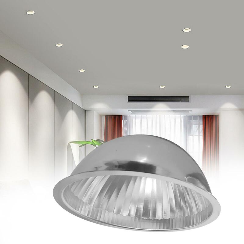 Copertura della lampadina della copertura della luce della lattina da incasso paralume rotondo in metallo aperto per l'alloggiamento del ristorante all'aperto soggiorno sala da pranzo