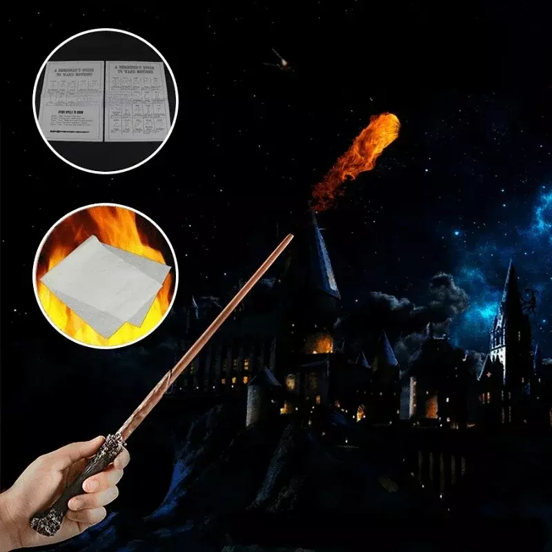 Harri Magic Wand Hermione Dumbledore Sirius Snape Fire-breathing Wand Cosplay Magic Show puntelli giocattoli per bambini regali di Halloween