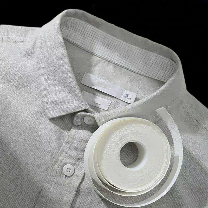 1/2 Roll Disposable Self-Adhesive Collar Stickers Women Men Shirt Neck Liners Sweat Pads Clear Tape Absorbent Sweat-removing
