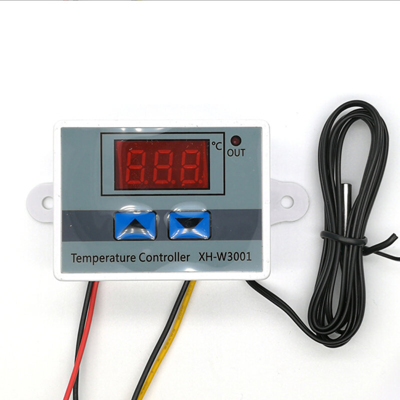 Microcomputer digital display temperature control switch 12V-220V 120W240W1500W thermostat NTC sensor temperature W3001