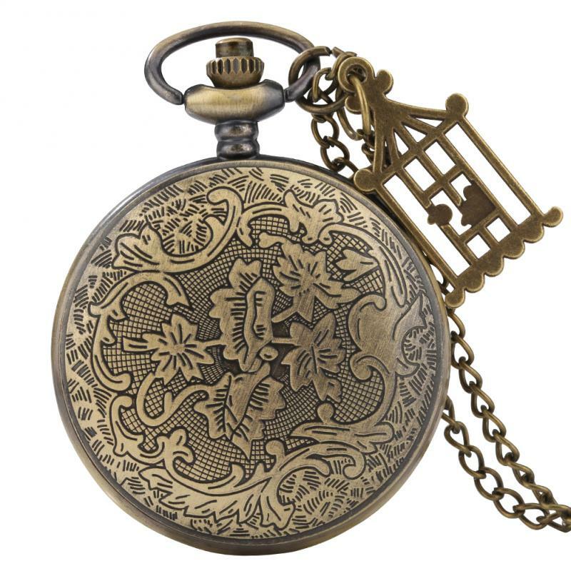 Céu estrelado azul dial bronze pequeno príncipe relógio de bolso de quartzo camisola corrente oco colar pingente relógio com coelho acessório