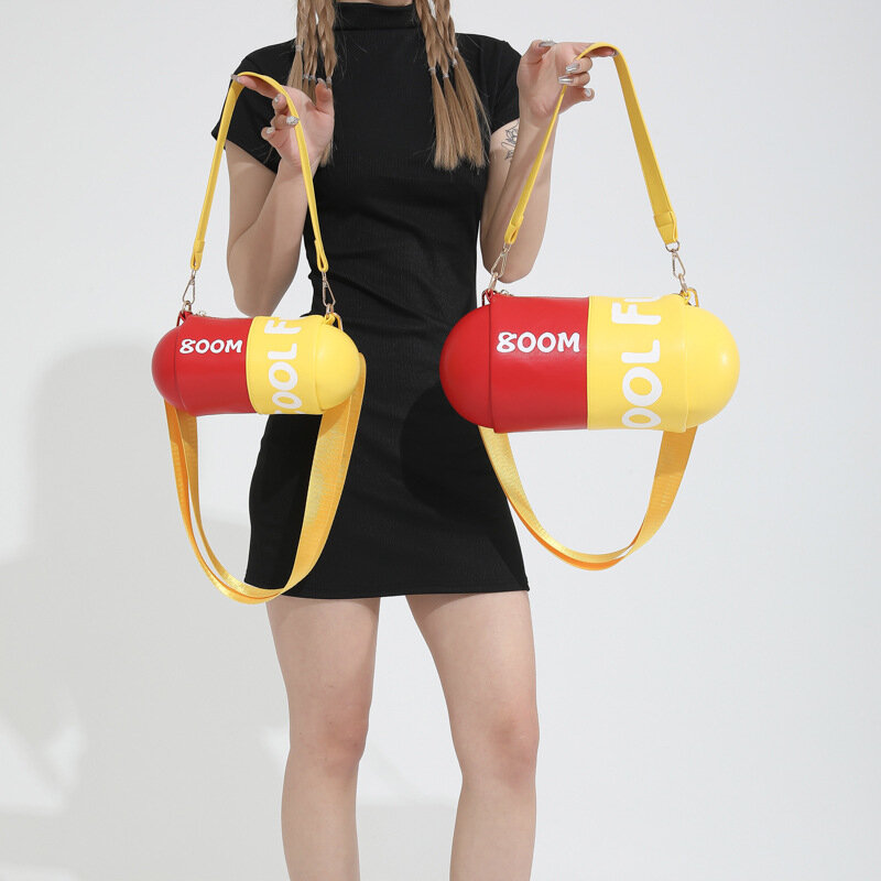 Женская сумка через плечо от KK, контрастная Капсульная сумка через плечо в новом индивидуальном стиле, 2024