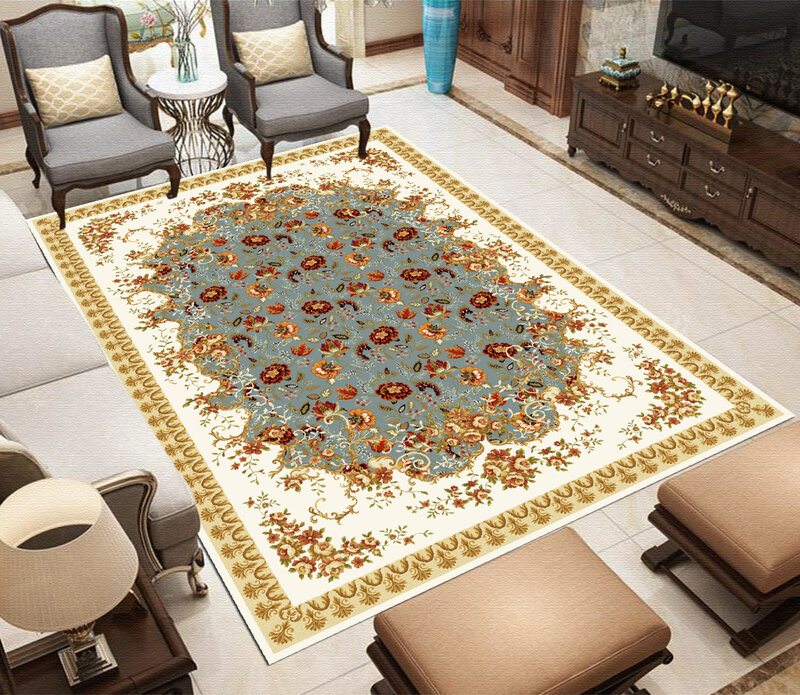 Bohemian ethnic style home decoration carpet living room decorative floor mat bedroom room soft non-slip large area carpet