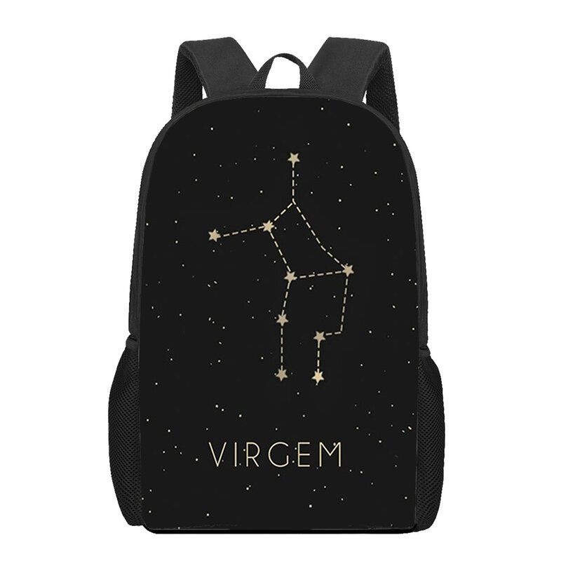 12 созвездий, модная школьная сумка с художественным 3D принтом для девочек-подростков, рюкзак для начальных детей, сумки для книг, Детская сумка для книг, ранец