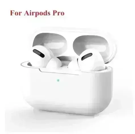 ใหม่เคสป้องกันสำหรับ airpods Pro เคสซิลิโคนใหม่สีทึบชุดหูฟังบลูทูธ Apple เคสครอบปกป้องอ่อน