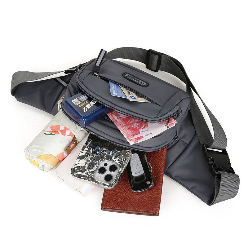 Мужская спортивная сумка на пояс Женская водонепроницаемая деловая сумка-мессенджер для бега кошелек большой вместимости нагрудная сумка