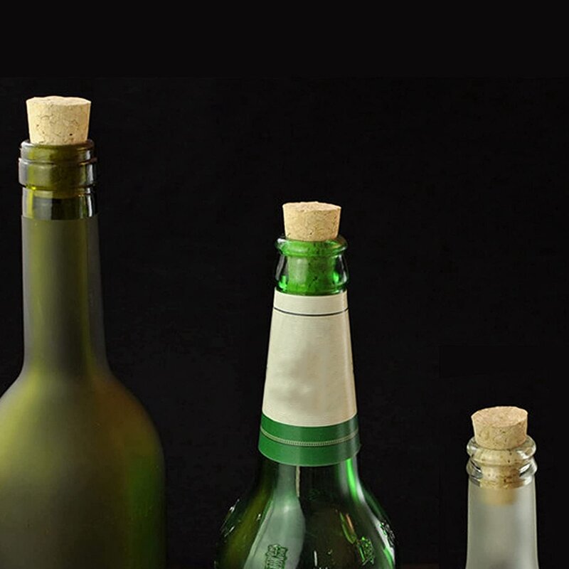 수제 와인 제작용 테이퍼 코르크 나무 스토퍼, 부드러운 코르크, DIY 공예, 포도 와인 또는 맥주 병 교체, 35 개
