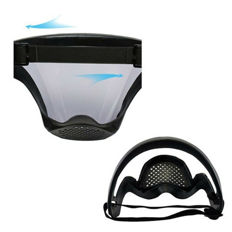 Máscara de protección facial completa antiniebla, gafas esféricas para la cabeza, vidrio protector de cara completa, antisalpicaduras