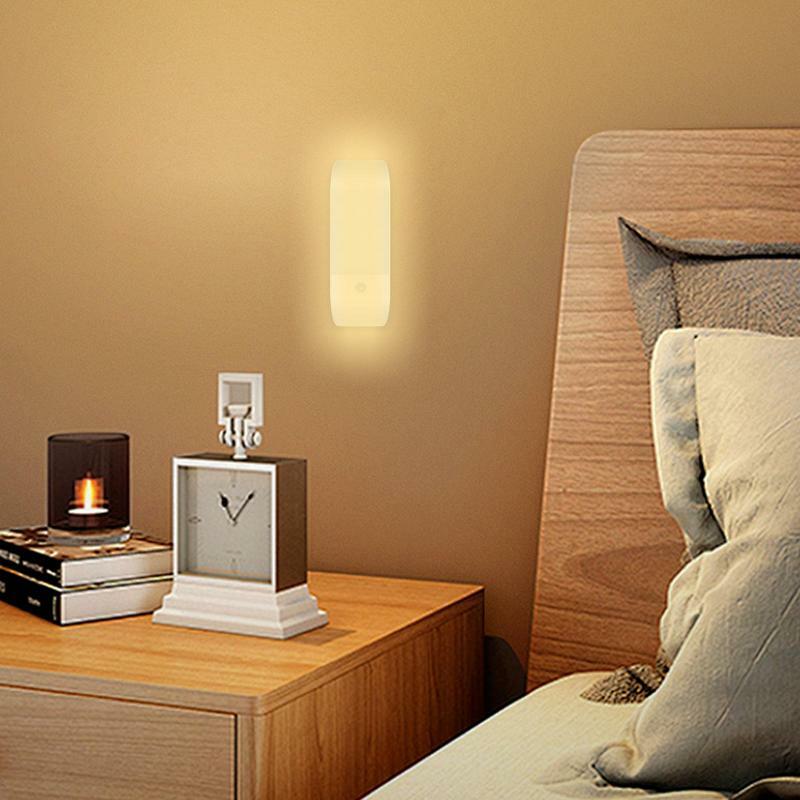 Luz de armario con Sensor de movimiento recargable por USB, accesorios de iluminación de interior novedosos para habitación de niños y cocina
