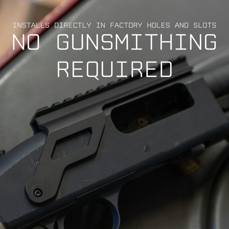 Pemegang cangkang senapan sadel samping | Kompatibel dengan Mossberg 500/590/seri Shockwave Shotgun