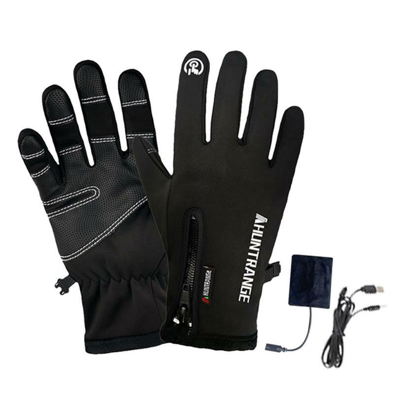 Gants chauffants électriques à chauffage rapide pour l'hiver, gants imperméables avec doigts complets pour le jogging et le ski