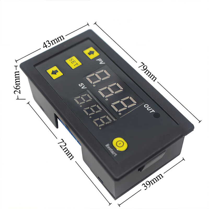 Mini W3230 linia sondy cyfrowy regulator temperatury wyświetlacz LED termostat z Instrument kontrolny ciepła/chłodzenia 12V 24V 110-220V