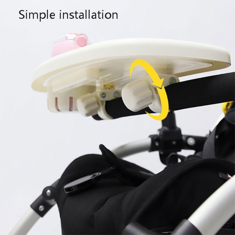 Portable Stroller Tray Child Tray with Cup Holder Simple Installs
