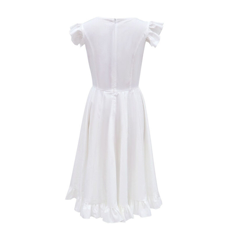 女性用半袖ウエストドレス,Yingli Pettiスカート,新しい衣服,春と夏