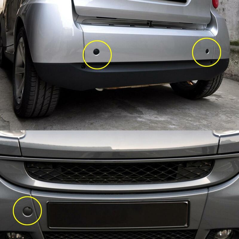 Carro dianteiro e traseiro reboque gancho tampa do olho, Trailer Cap Plug, Auto acessórios, Smart Fortwo W451 2007-2014, A4518850122, C22A, 2008