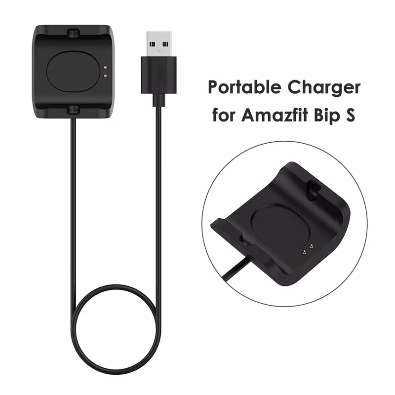 Cabo do carregador USB para Amazfit Bip S, carregamento rápido Smartwatch, A1805, A1919-Smartwatch