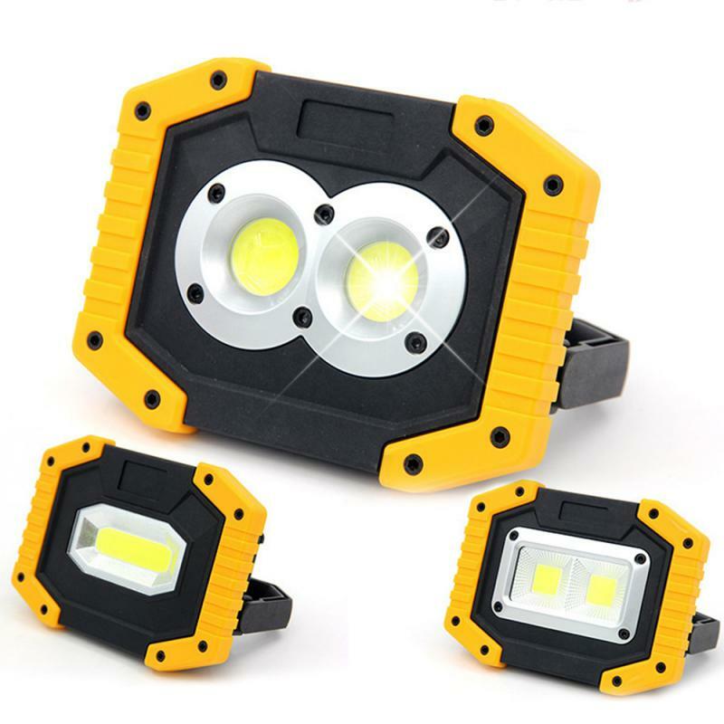 Portable Led Spotlight COB Super Bright Led Work Light USB Rechargeable for Outdoor Camping Lamp Led Flashlight by 18650