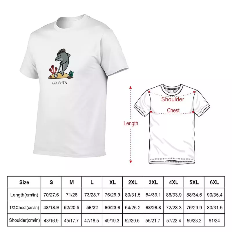 Koszulka GOLPHIN dla mężczyzn i kobiet t-shirt estetyczna odzież nowe wydanie t-shirty dla mężczyzn