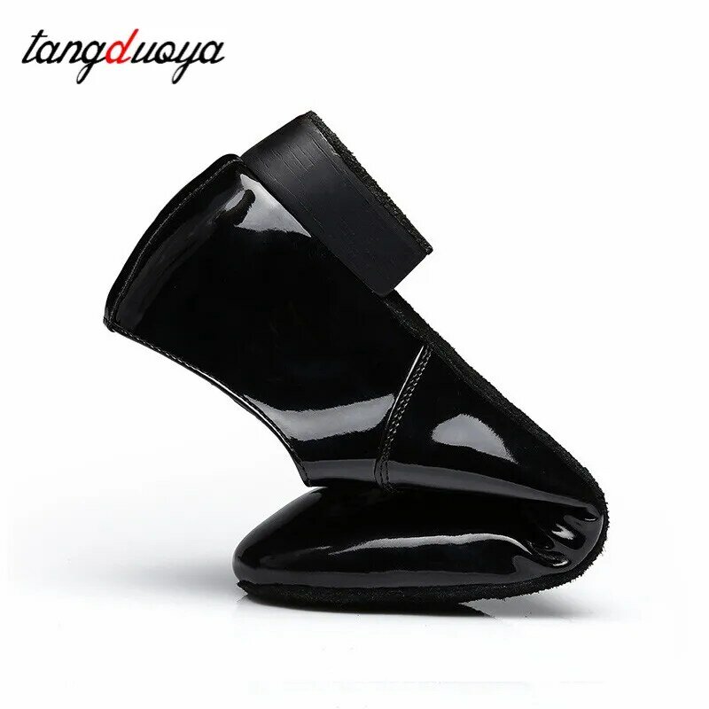 Men Latin Salsa Tango Dance Shoes Modern Leather Ballroom Shoes Square Heels 2.5cm Adults Children Boys Party Dance Shoes Male