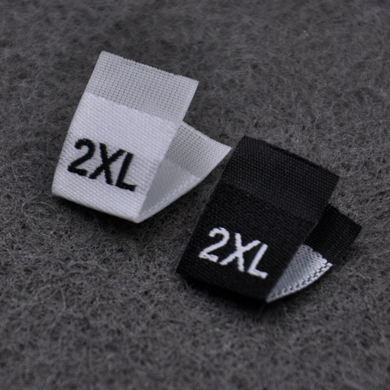Pant Size Labels Polyester Garment Size Clothes Sew Clothing Sizing Retail White Woven