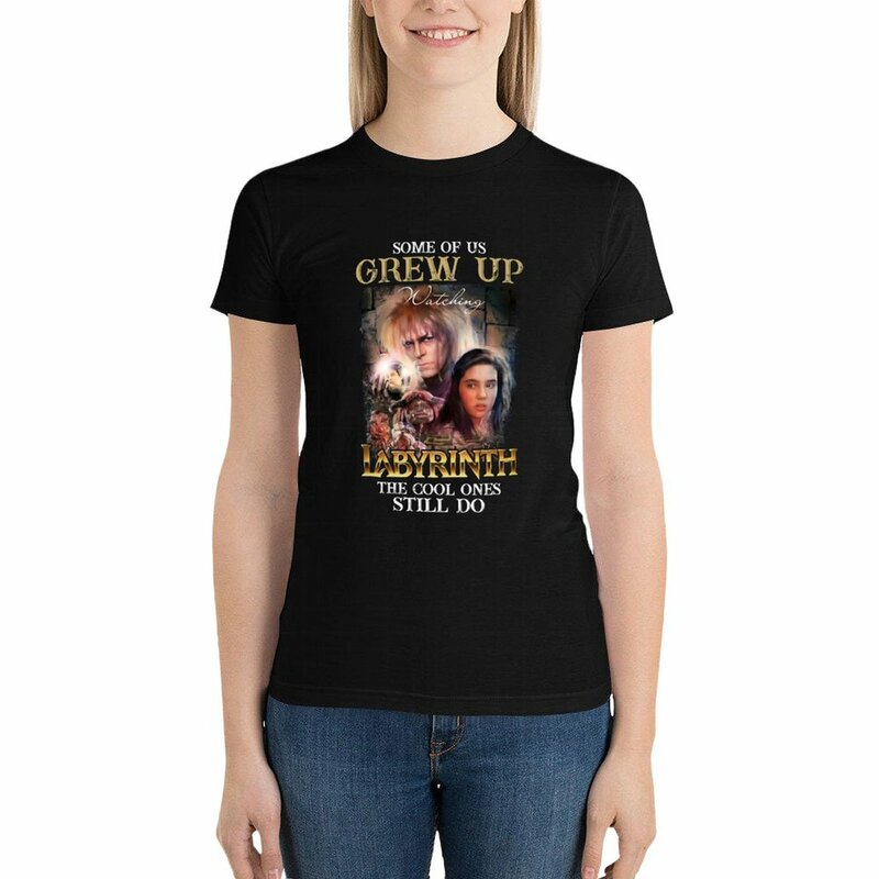 Camiseta oficial de "Some Of Us growed Up Watching Labyrinth" para mujer, blusa, camisetas occidentales