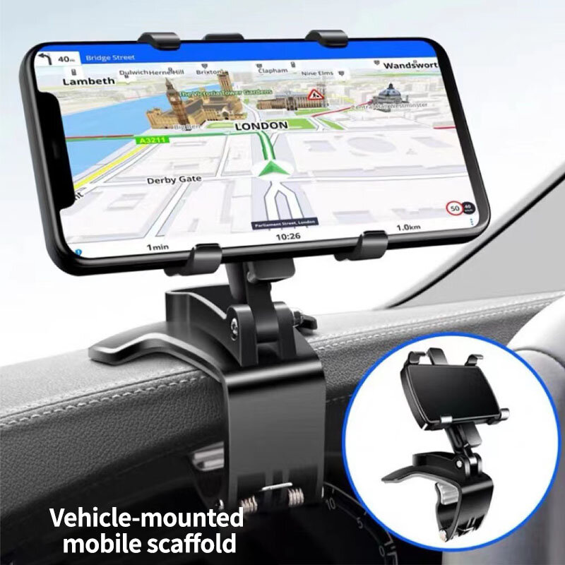 3 In1 Universal แผงหน้าปัดรถผู้ถือโทรศัพท์คลิปขาตั้ง GPS จอแสดงผลอุปกรณ์เสริมสำหรับโทรศัพท์มือถือ Iphone13 Pro Xiaomi