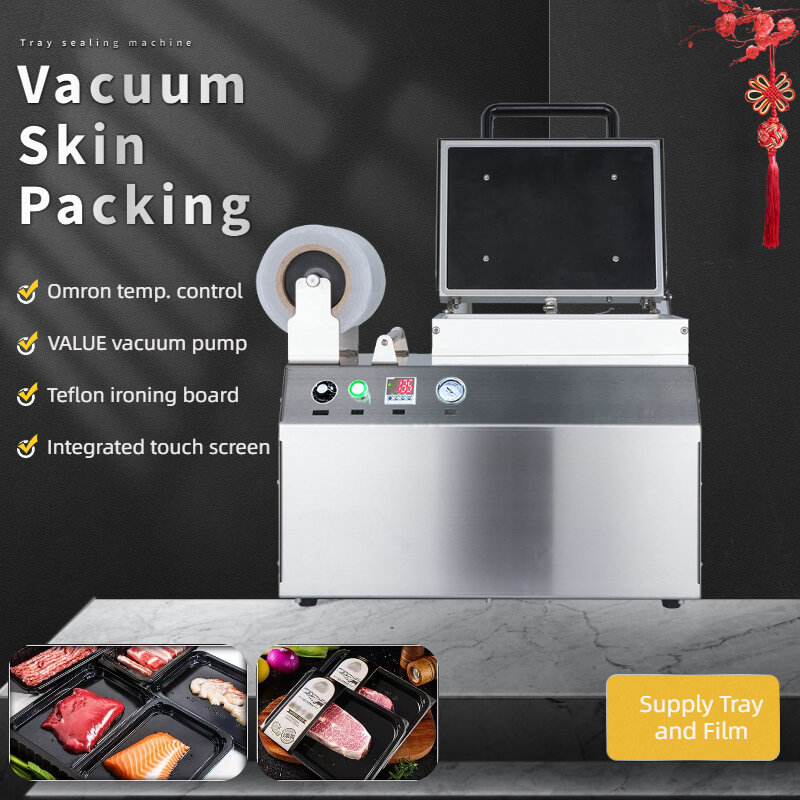 Vlees Voedsel Vacuüm Huid Verpakking Machine Snack Winkel Machines Manual