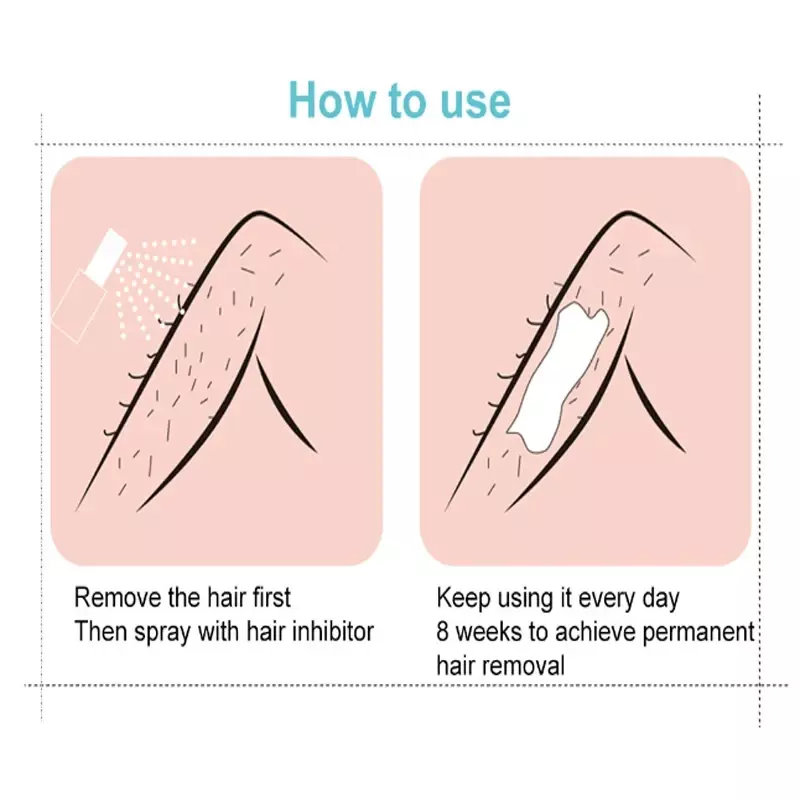 Permanente Haaren tfernung Spray schnelles Haar entfernen Achsel Beine Arme Haarwuchs Hemmung Enthaarung mittel glatt nähren Schönheit Körperpflege