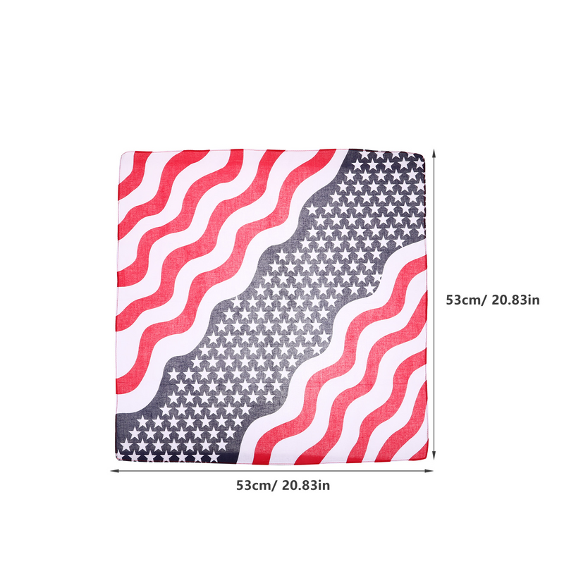 Bandiera americana fasce da uomo tasca quadrata bandiera americana americana copricapo bandiera Usa bandane foulard da esterno piccolo uomo